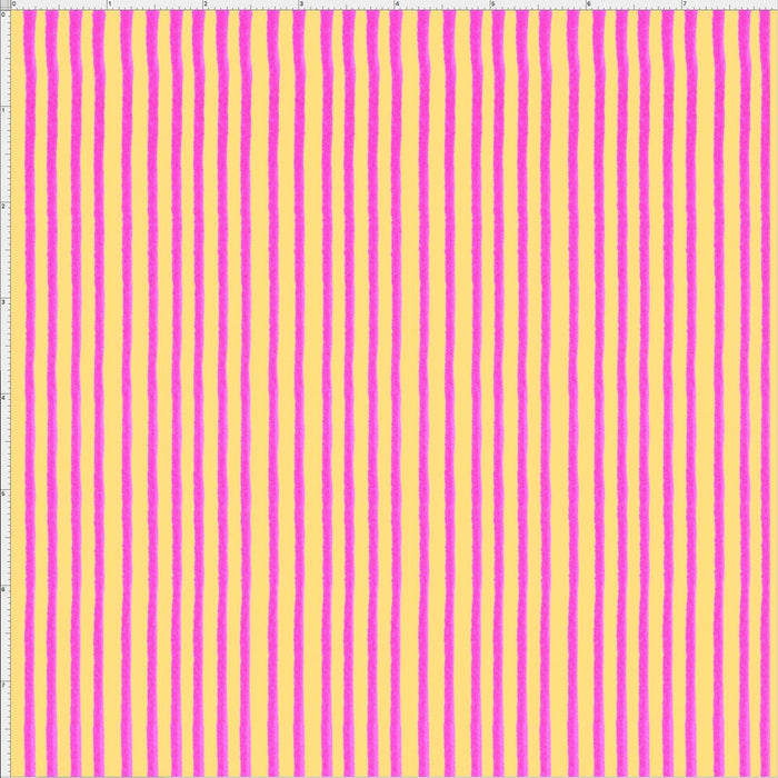 Party Stripe - per yard - Loralie Harris Designs - Stripes - Yellow/Pink - 692-307-Yardage - on the bolt-RebsFabStash