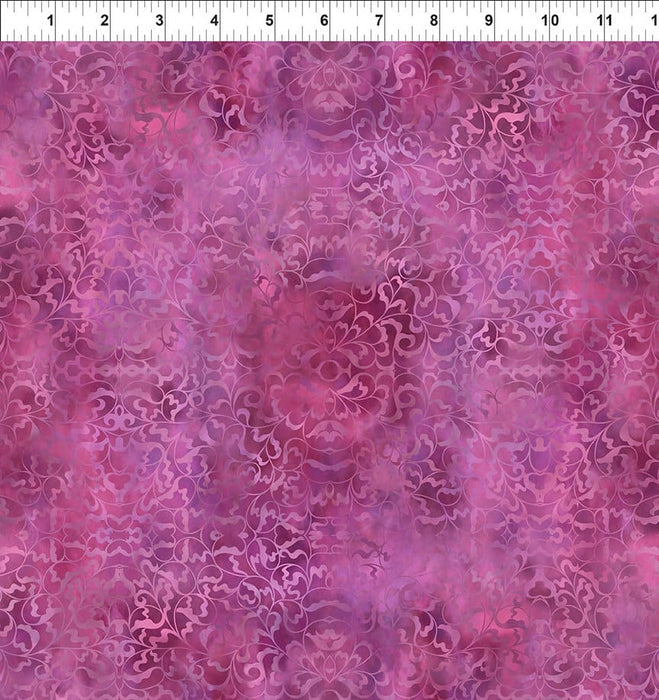 Rainbow of Jewels - Blush Filigree - Per Yard - by Jason Yenter for In the Beginning Fabrics - Tonal, Blender - Pink - 6RJ-1