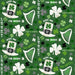 Hello Lucky - Irish Motifs and Words - Per yard - By Andrea Tachiera for Henry Glass - SEW CUTE! - St. Patrick's Day, Green - 9733-66-Yardage - on the bolt-RebsFabStash