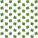 Hello Lucky - Four Leaf Clover - Per yard - By Andrea Tachiera for Henry Glass - SEW CUTE! - St. Patrick's Day - White/Green - 9735-6-Yardage - on the bolt-RebsFabStash