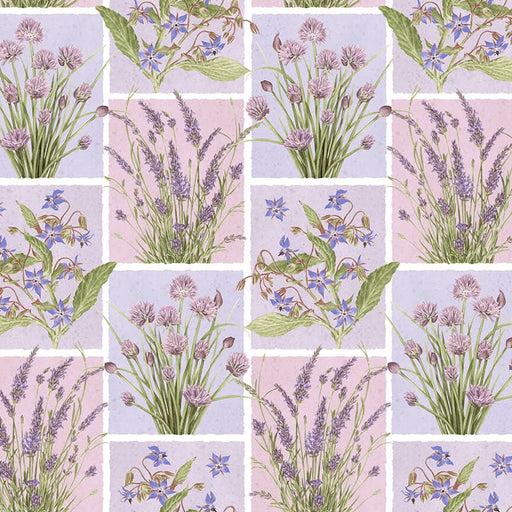 NEW! Lavender Garden - Patchwork - Per Yard - by Jane Shasky for Henry Glass - Lavender - 9871-57-Yardage - on the bolt-RebsFabStash