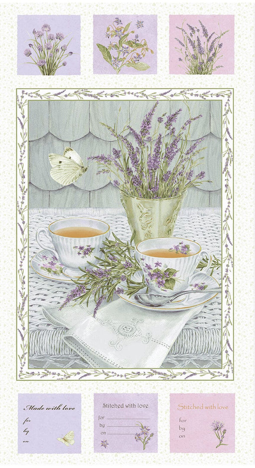 NEW! Lavender Garden - 24" PANEL! - by Jane Shasky for Henry Glass - 9880P-15-Panel-RebsFabStash