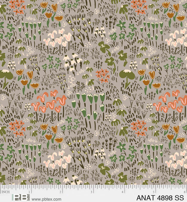 NEW! - Au Naturel - Meadow - Per Yard - by Jacqueline Schmidt for P&B Textiles - ANAT-04898-SS