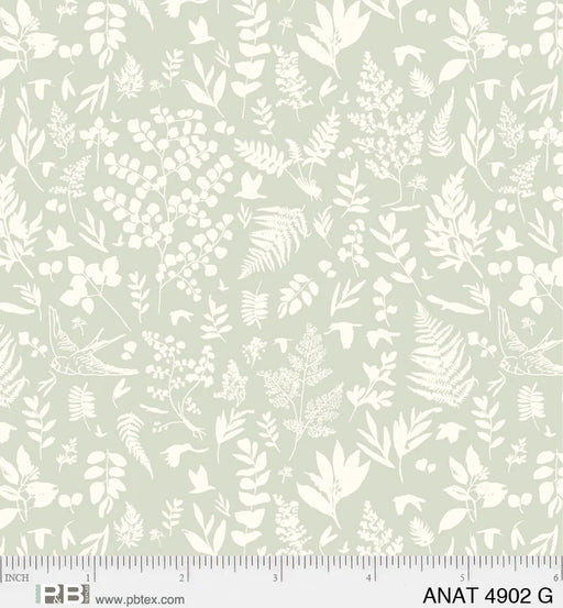 NEW! - Au Naturel - Ferns Loose Green - Per Yard - by Jacqueline Schmidt for P&B Textiles - ANAT-04902-G-Yardage - on the bolt-RebsFabStash