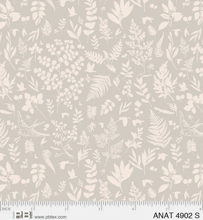 NEW! - Au Naturel - Ferns Loose Neutral - Per Yard - by Jacqueline Schmidt for P&B Textiles - ANAT-04902-S