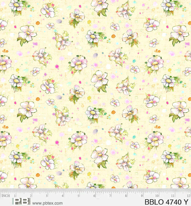 Boots and Blooms - Sillier than Sally Designs - by P&B Textiles - Watercolor - PROMO Half Yard Bundle (13) 18" x 42" Pieces - + all 3 beautiful panels!