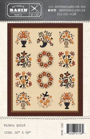 Floral Quilt - Panel Quilt KIT - Stacy West - Buttermilk Basin Design - Riley Blake Designs - Extra Large Panel - BMB# 1999