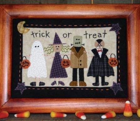Little Stitchies Halloween Stitchery - Mini PATTERN - Bareroots by Barri Sue Gaudet - Primitive #149-Patterns-RebsFabStash