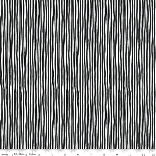 Tiny Treaters - Stripe - Charcoal - Per Yard - by Jill Howarth for Riley Blake Designs - Halloween - C10486 CHARCOAL-Yardage - on the bolt-RebsFabStash