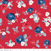 Land of Liberty - Main Red - per yard - by My Mind's Eye for Riley Blake Designs - Patriotic, Floral - C10560-RED-Yardage - on the bolt-RebsFabStash