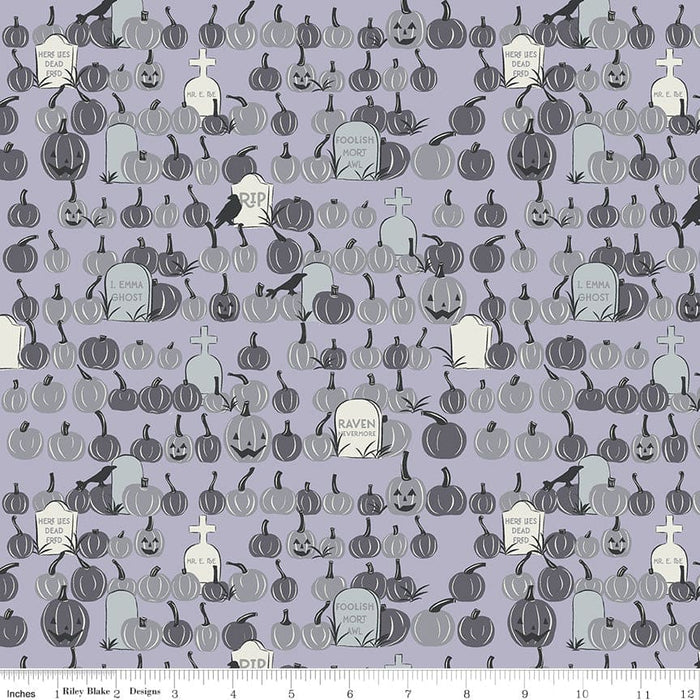 Spooky Hollow - Damask - Eggshell - per yard - by Melissa Mortenson for Riley Blake Designs - Halloween - C10571-EGGSHELL