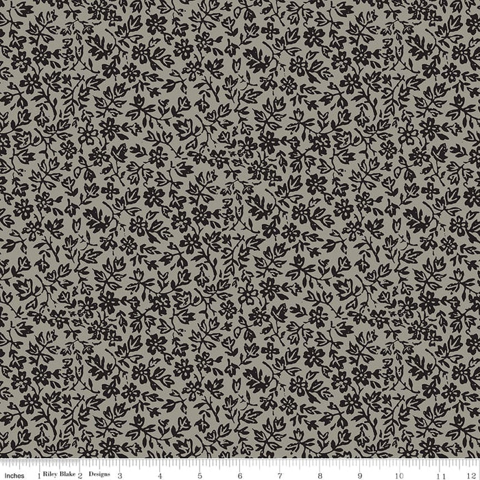 Clearance! Old Made - Text - Gray - per yard - by Janet Wecker Frisch for Riley Blake Designs - Halloween, Old Maid - C10594 GRAY