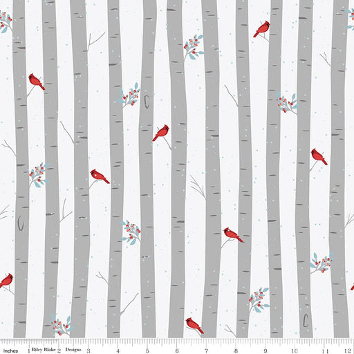 Winterland - Main- Gray - per yard -by Amanda Castor for Riley Blake Designs - Winter, Snow - C10710-GRAY-Yardage - on the bolt-RebsFabStash