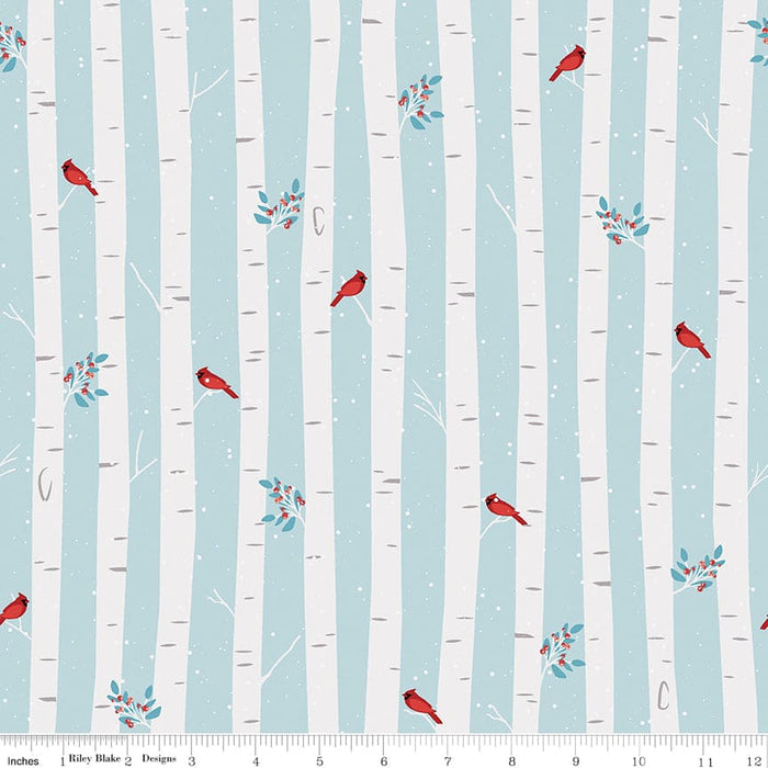 Winterland - Spruce - Midnight - per yard -by Amanda Castor for Riley Blake Designs - Winter, Snow - C10711-MIDNIGHT