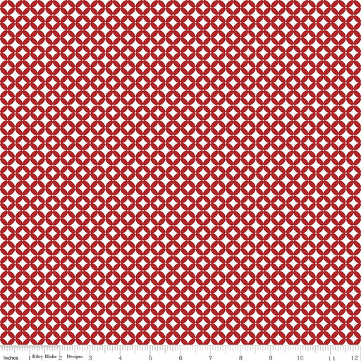 Winterland - Cut Crystal - Red - per yard -by Amanda Castor for Riley Blake Designs - Winter, Snow - C10714-RED-Yardage - on the bolt-RebsFabStash