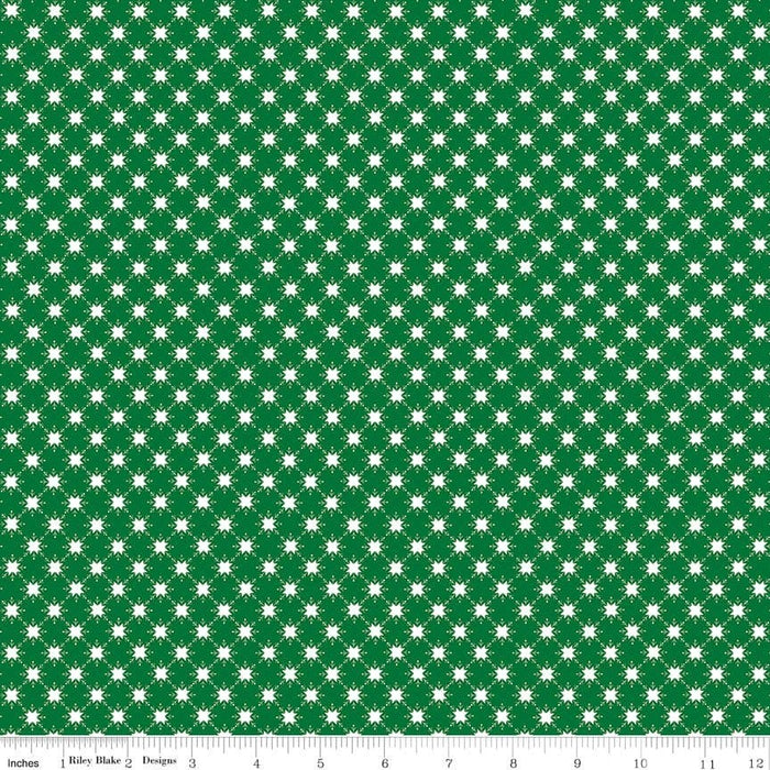 Clearance! Christmas Adventure - Sweet Mint Main - per yard -by Beverly McCullough for Riley Blake Designs- Christmas, Campers - SC10730-SWEETMINT