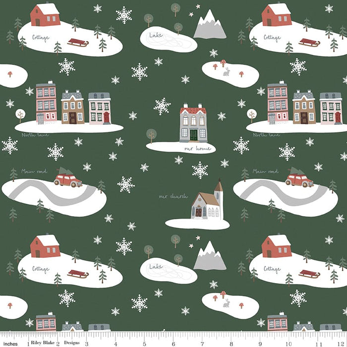 Warm Wishes - Pink Candy Canes - per yard -by Simple Simon & Co for Riley Blake Designs- Holiday, Winter, Christmas - C10785-PINK