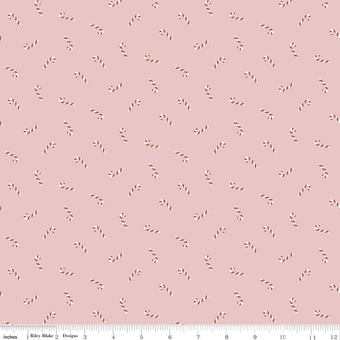 Warm Wishes - Sky Candy Canes - per yard -by Simple Simon & Co for Riley Blake Designs- Holiday, Winter, Christmas - C10785-SKY
