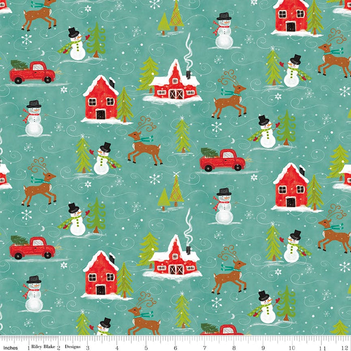 Snowed In - Let It Snow PANEL - per panel - by Heather Peterson - for Riley Blake Designs - Snowmen, Winter - 24" x 43" - P10818-PANEL