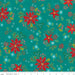 Snowed In - Teal Snowed In Floral - per yard - by Heather Peterson - for Riley Blake Designs - Christmas, Snowmen, Winter - C10811-TEAL-Yardage - on the bolt-RebsFabStash