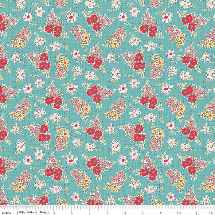 Stitch Fabric Collection by Lori Holt - Per Yard - Big Stitch - Riley Blake Designs - C10938-CLOUD