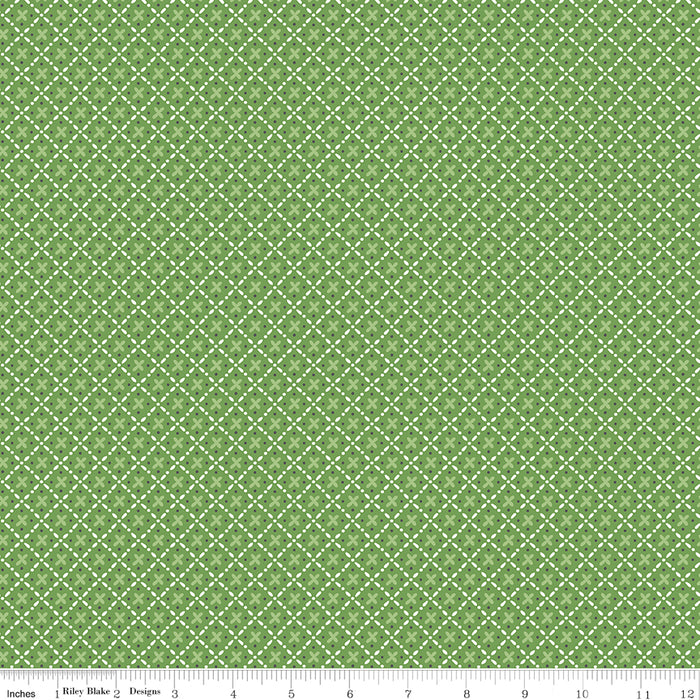 Stitch Fabric Collection by Lori Holt Clover Plaid from RebsFabStash