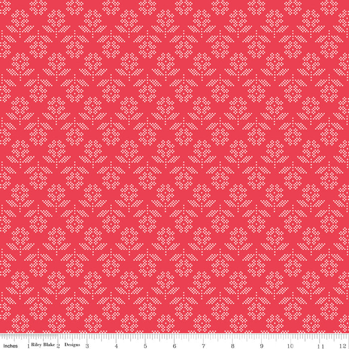 5 YARD CUT - Stitch Fabric Collection by Lori Holt - Applique - Riley Blake Designs - C10923-SONGBIRD-5yc