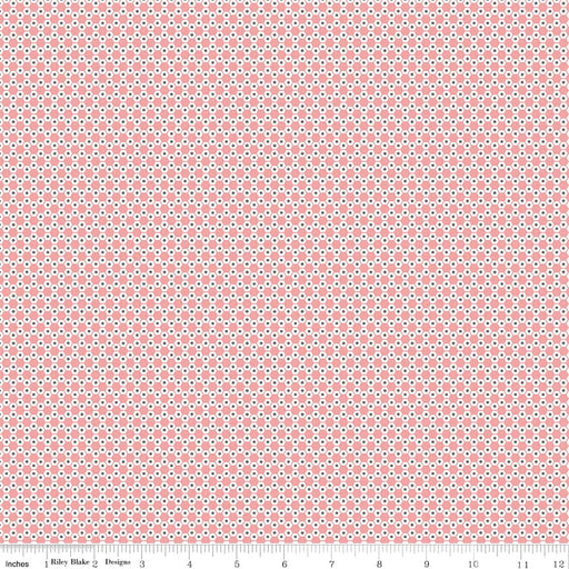 Hexie Coral Stitch Fabric Collection by Lori Holt at RebsFabStash