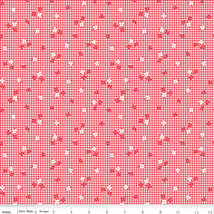 Stitch Fabric Collection by Lori Holt Cayenne Houndstooth from RebsFabStash