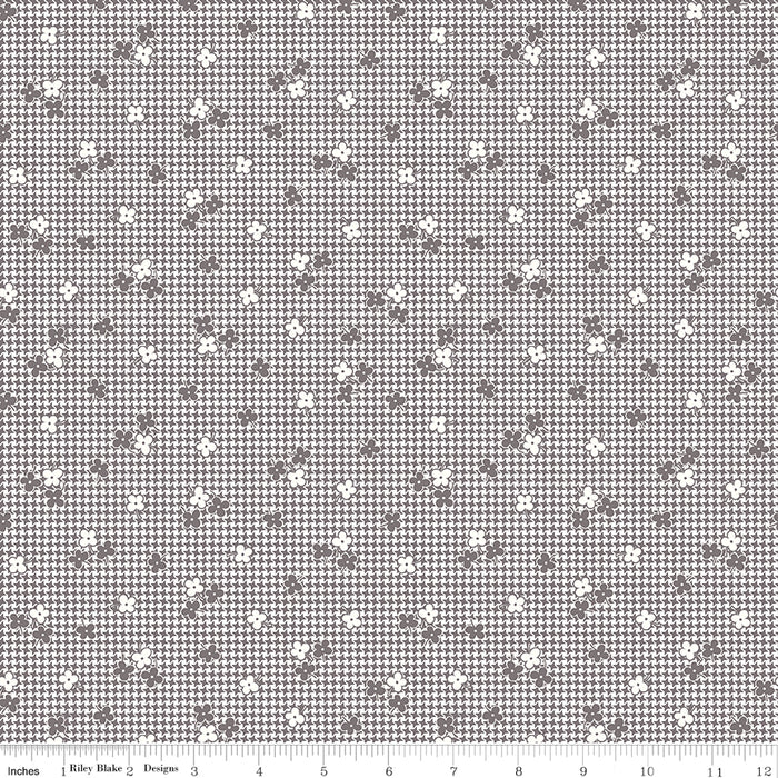Stitch Fabric Collection by Lori Holt Steel Houndstooth from RebsFabStash
