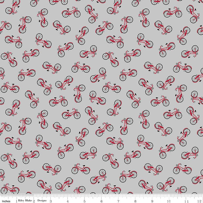 Petals & Pedals - Mini Gray- per yard - by Jill Finley for Riley Blake Designs - Floral, Flowers, Poppies - C11146 GRAY