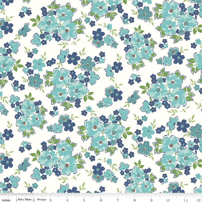 NEW! Cook Book - Floral - Per Yard - by Lori Holt of Bee in My Bonnet - Riley Blake Designs - C11751-COTTAGE