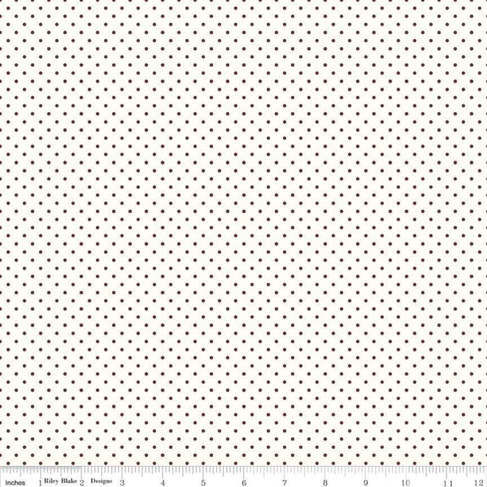 Le Creme Dots - per yard - by Riley Blake Designs - C600-90 Brown