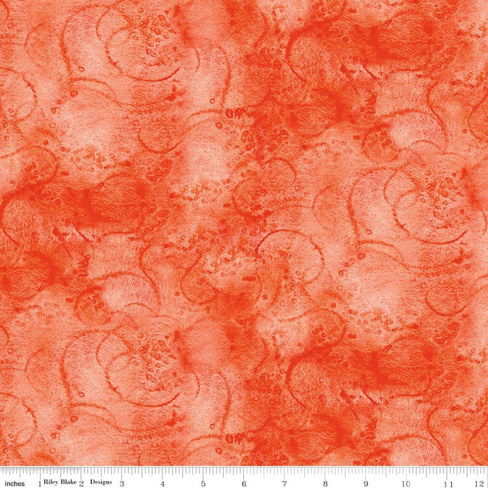 Swirl - Painter's Watercolor Swirl - per yard - Janet Wecker Frisch- Riley Blake Designs - Tone on Tone Swirls - Yellow - C680 YELLOW