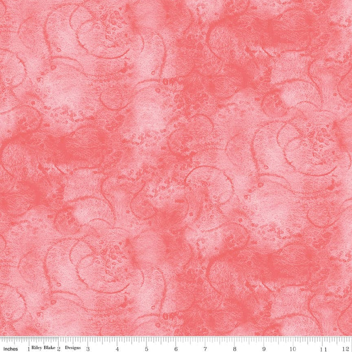 Swirl - Painter's Watercolor Swirl - per yard - Janet Wecker Frisch- Riley Blake Designs - Tone on Tone Swirls - Berry Red- C680 BERRY