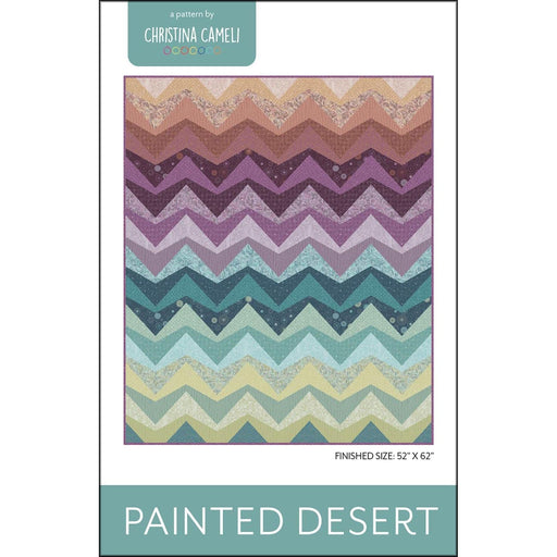 Painted Desert - Quilt PATTERN - Christina Cameli - Featuring Saguaro - Maywood - Throw - Fat Quarter Friendly - DES01-Patterns-RebsFabStash