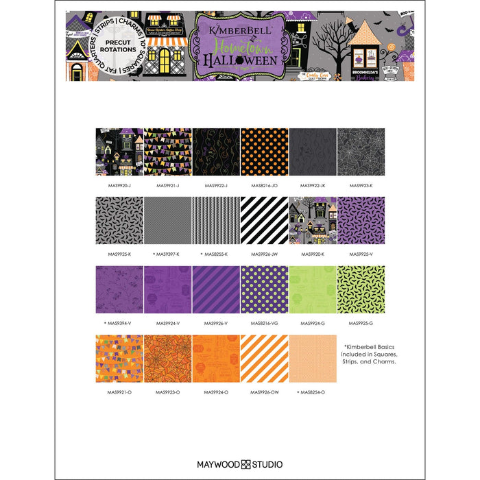 Town Square Quilt - Quilt KIT - featuring Hometown Halloween by Kim Christopherson of Kimberbell for Maywood Studio