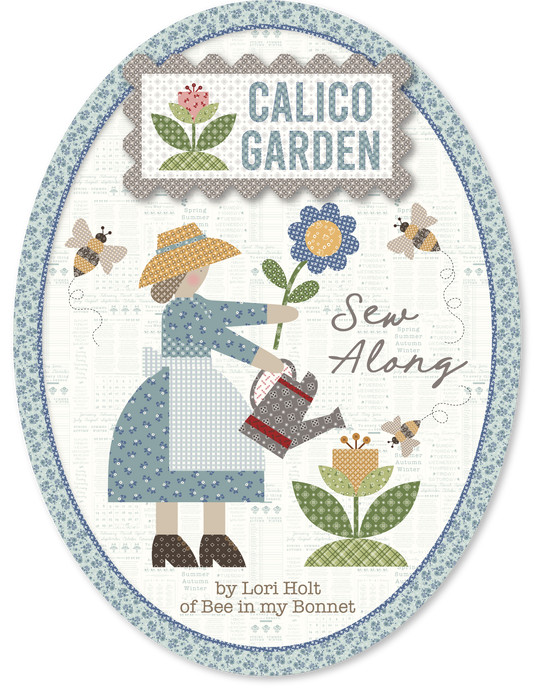 NEW! Calico - Bouquet Heirloom Songbird - Per Yard - by Lori Holt of Bee in My Bonnet - Riley Blake Designs - C12840-SONGBIRD