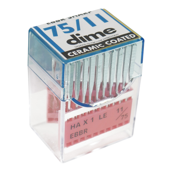 20 pack - 75/11 flat shank - Sewing machine or embroidery machine needles - CERAMIC COATED! from DIME