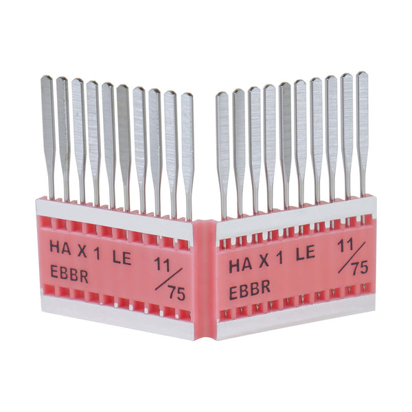 20 pack - 75/11 flat shank - Sewing machine or embroidery machine needles - CERAMIC COATED! from DIME - EBBR SHARP