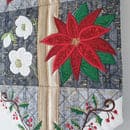 Cross and Christmas Wall Hanging FABRIC Kit - Sweet Pea - Machine Embroidery - Christmas Wall Hanging