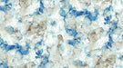 Altitude Map II - By Deborah Edwards and Melanie Samra for Northcott - Digital Print - Contour Map White & Blue - RebsFabStash