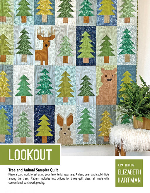 quilt pattern - elizabeth hartman - bear, rabbit, elk, deer, tree blocks