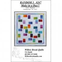 Random 1 #247 - Quilt PATTERN - Gelato Ombre fabrics - Maywood - Viv Smith - Willow Brook Quilts - Make in a Day! - WBQ247-Patterns-RebsFabStash