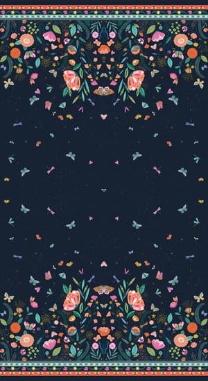 Border Print, Floral, Butterflies, Flutter By, Dashwood Studio, Bethan Janine