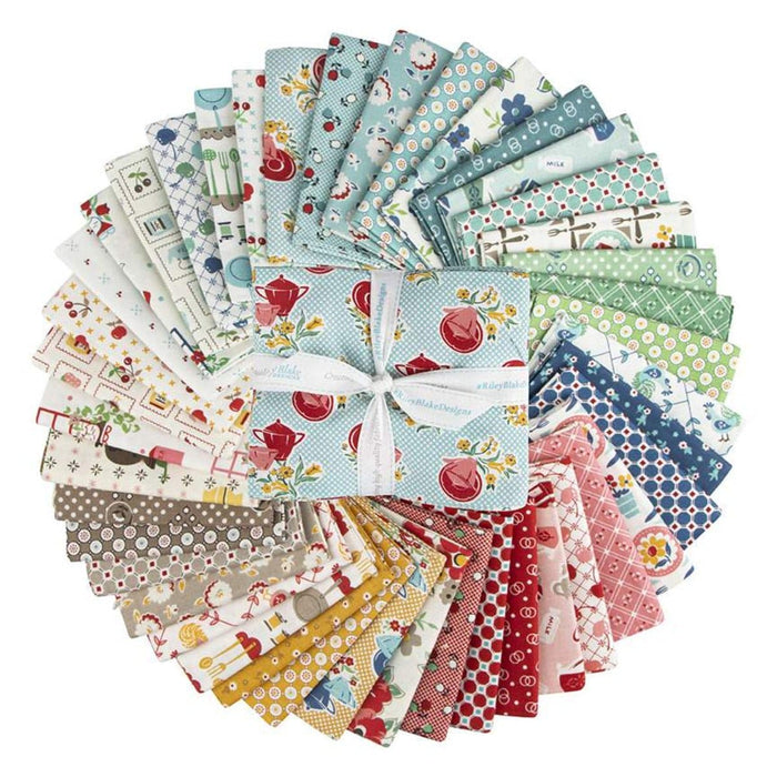 NEW! Cook Book - Fat Quarter Bundle - (42) Fat Quarters - by Lori Holt of Bee in My Bonnet - Riley Blake Designs - FQ-11750-42