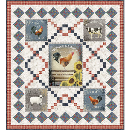 Farm Fresh - Audrey Jeanne Roberts for P&B Textiles - Quilt KIT - Designed by Cyndi Hershey-Quilt Kits & PODS-RebsFabStash