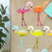 elizabeth hartman quilt pattern - flamingo quilt block - bed quilt