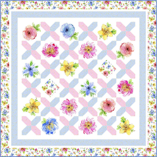 Gabriella - by P&B Textiles - Quilt Kit - Watercolor - bright, colorful easy quilt! - Quilt designed by Wendy Sheppard-Quilt Kits & PODS-RebsFabStash