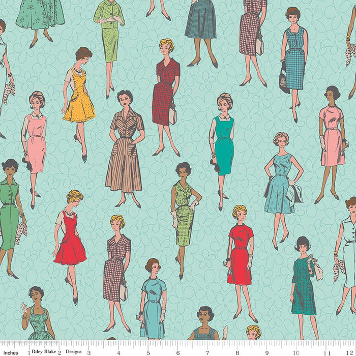 Home Decorator Fabric Vintage Ladies Songbird by Lori Holt for Riley Blake Designs at RebsFabStash